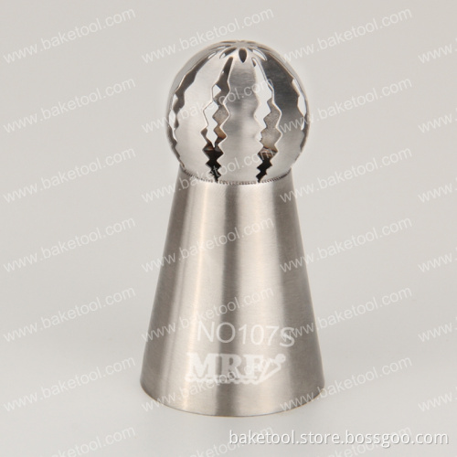 New Stainless Steel Russian Tulip Small Sphere Ball Icing Piping Tips Cake Decorating Nozzles#NO107S